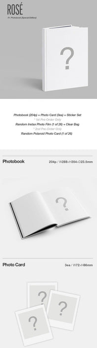 Rosé - Photobook [-R-] Special Edition - Pre-Order