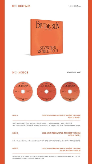 SEVENTEEN - BE THE SUN WORLD TOUR SEOUL (TOUR DVD) Nolae Kpop