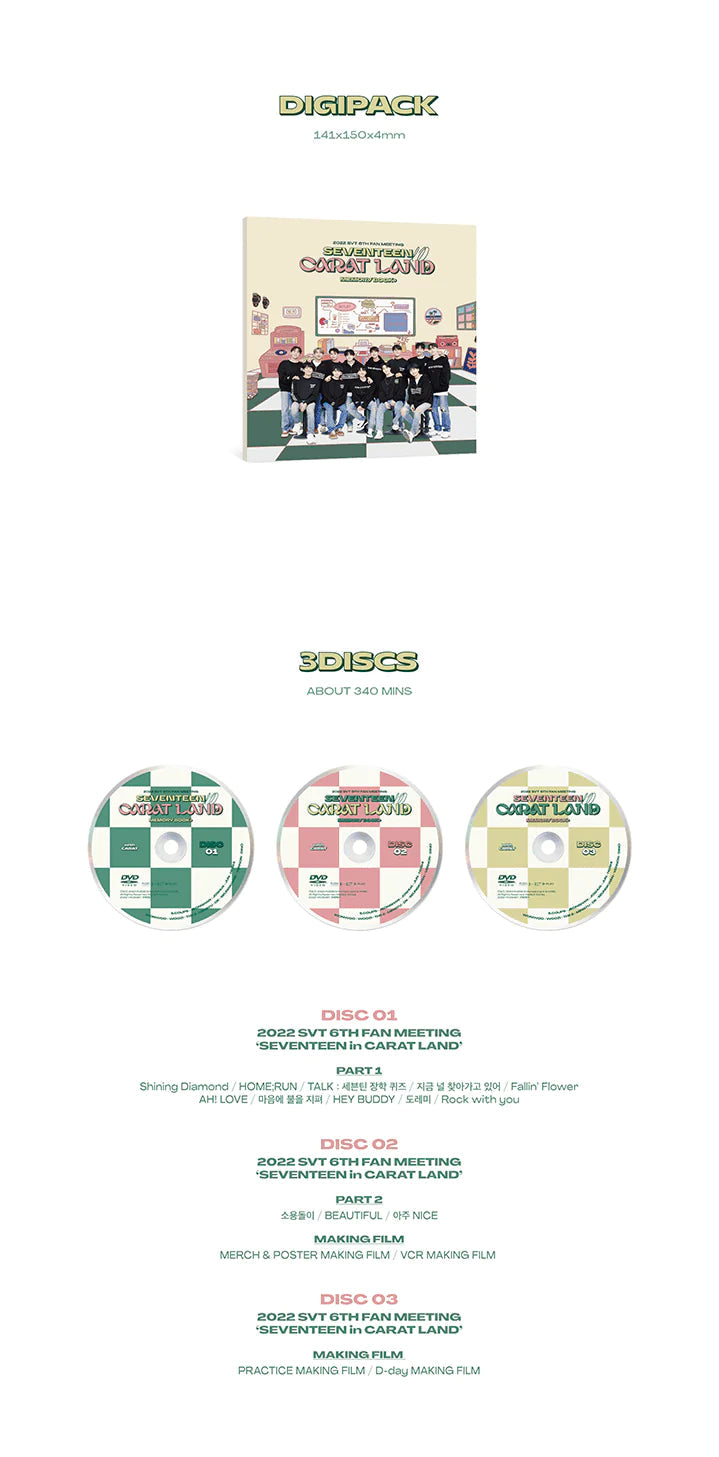 SEVENTEEN - SEVENTEEN IN CARAT LAND MEMORY BOOK + DVD SEVENTEEN - SEVENTEEN IN CARAT LAND MEMORY BOOK + DVD