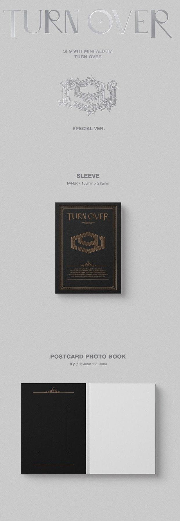 SF9 インソン TURN OVER トレカ EVERLINE SF9 9th Mini Album Turn Over Selfie Photocard Rowoon Jaeyoon