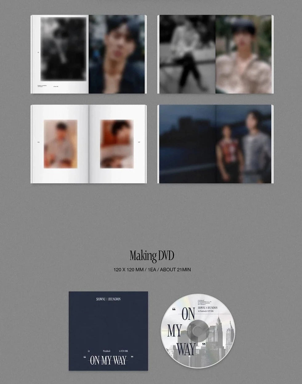 SHOWNU X HYUNGWON - ON MY WAY (1ST PHOTOBOOK IN NEWYORK) Nolae Kpop