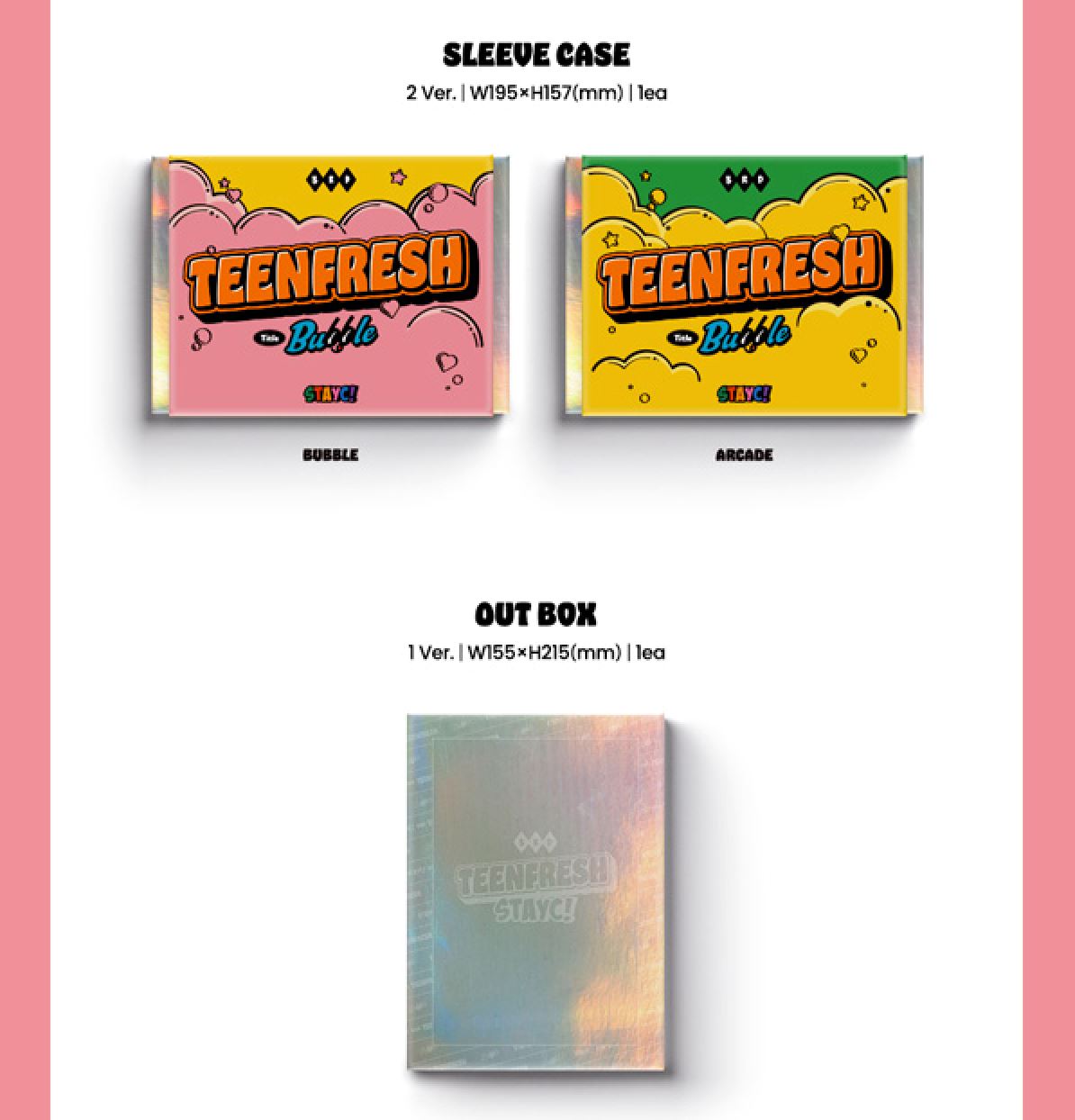 STAYC - TEENFRESH (3rd Mini Album) Set + Weverse Gift Nolae Kpop