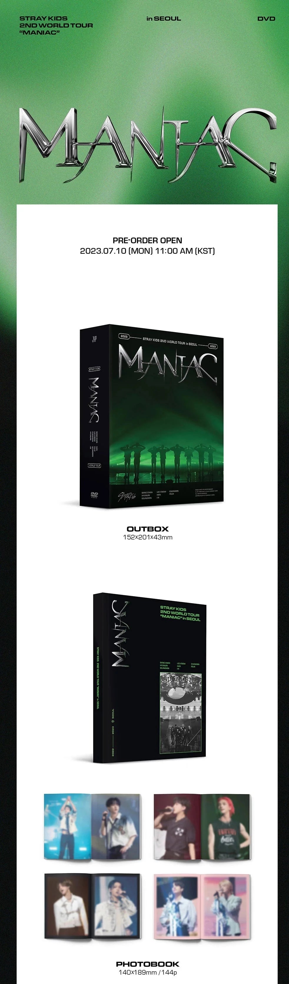 【抜けなし】StrayKids 2ndWorldTour MANIAC DVD STRAY KIDS - 2ND WORLD TOUR