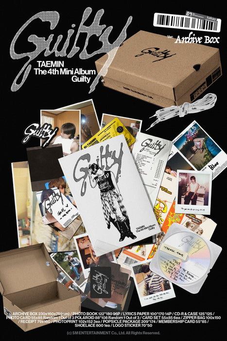 TAEMIN (SHINee) - GUILTY (4TH MINI ALBUM) ARCHIVE BOX VER. — Nolae