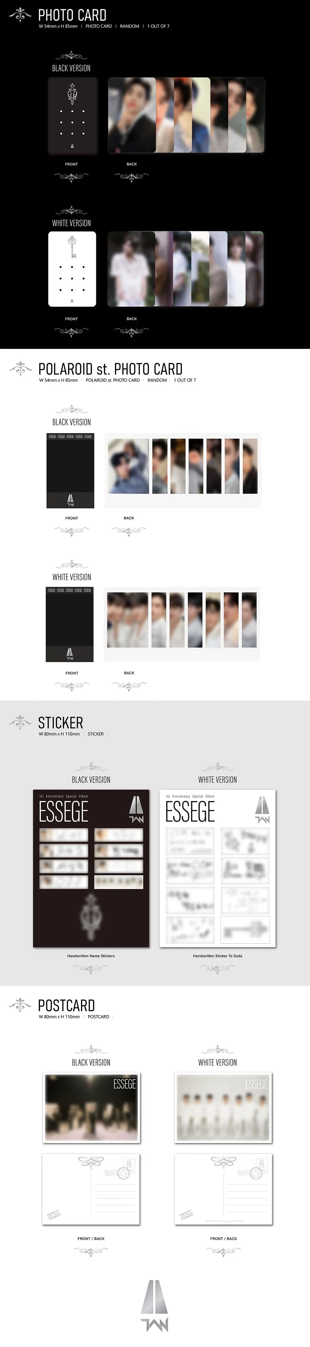 TAN - ESSEGE 1ST ANNIVERSARY SPECIAL ALBUM (META VER.) Nolae Kpop