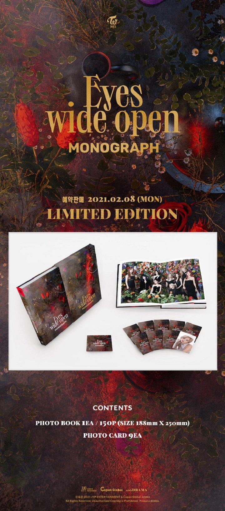 TWICE - MONOGRAPH photo book [Eyes Wide Open] (Limited Edition)