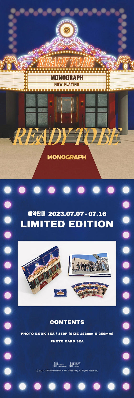 TWICE - MONOGRAPH "READY TO BE" PHOTO BOOK (LIMITED EDITION) Nolae Kpop